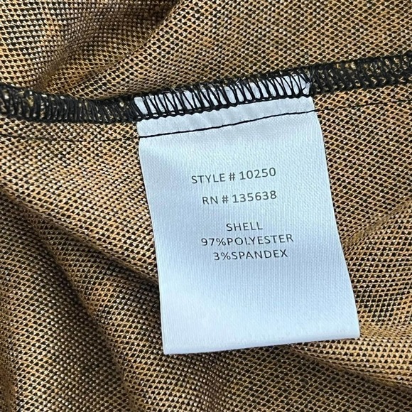 Hutch X Modcloth Dress Palm Tree Faux Wrap Black Ochre New 3X - Picture 11 of 12